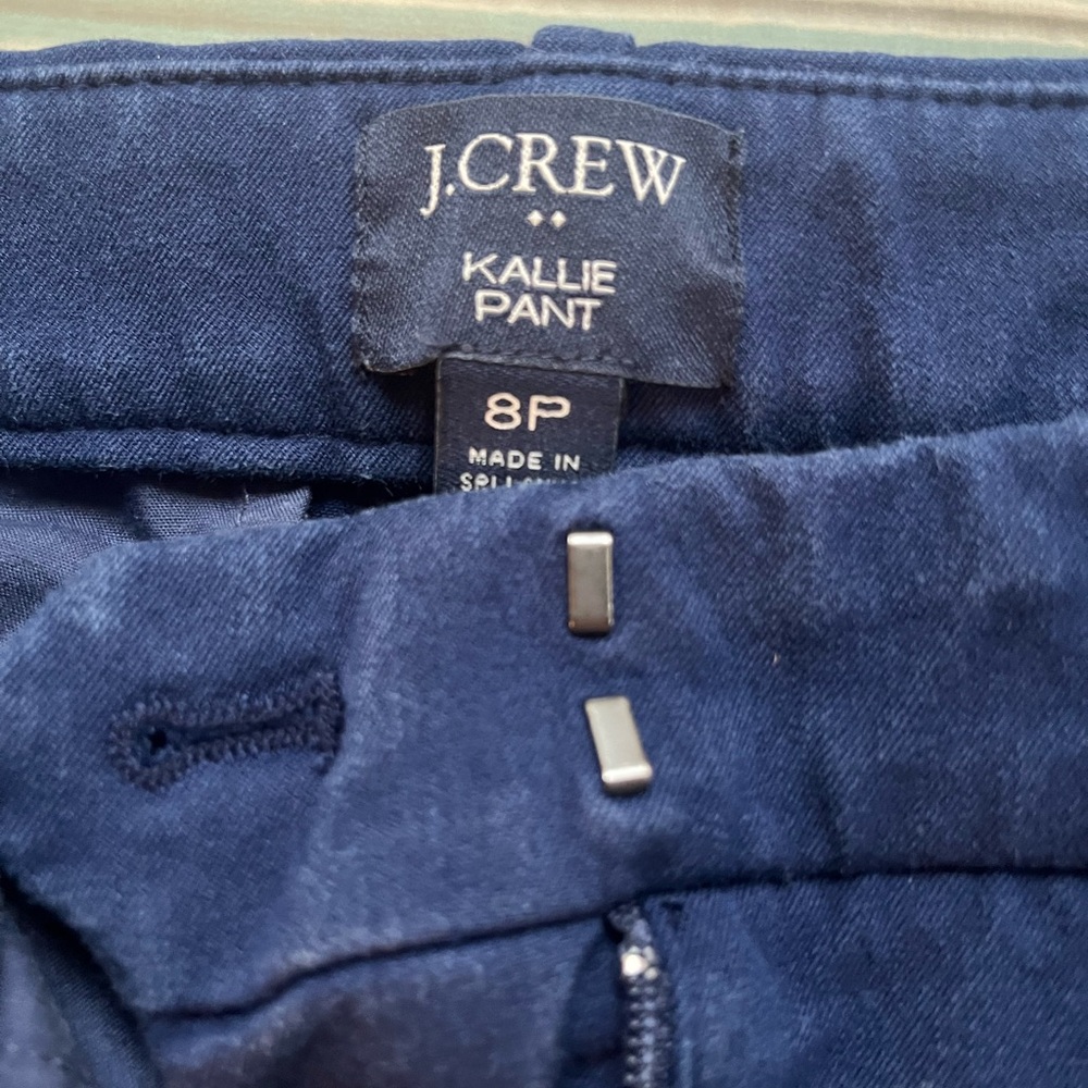J. Crew women’s Kallie Pant - Deep Blue